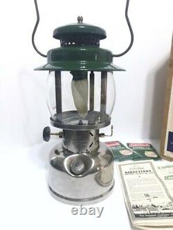 COLEMAN EMPIRE 237 5/66 Kerosene Lantern ORIG BOX, MANTLES PAPERS FUNNEL Vintage
