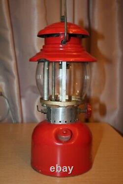 COLEMAN Red Lantern Model 200A Vintage Pyrex Glass Globe Single Mantle