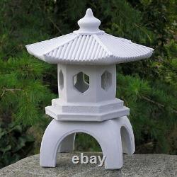 Cast Stone Cement Pagoda Lantern Concrete Outdoor Garden Statue