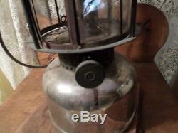 Clean Vintage Nickeled Coleman QUICKLITE Lantern, Mica Globe, October 1925