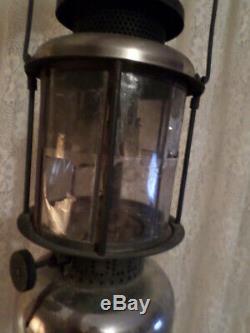 Clean Vintage Nickeled Coleman QUICKLITE Lantern, Mica Globe, October 1925