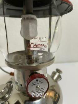 Coleman 200A 1954.6 Vintage Camping Lantern Red withBoxOperation confirmed