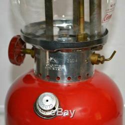 Coleman 200A 1973 Vintage Camping Lantern Red Single Mantle Box Tested Fine Cond