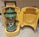 Coleman 200A 700 Lantern. Green Single Mantle with Yellow Clamshell Case