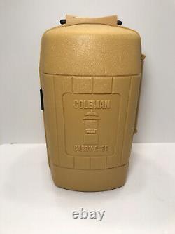 Coleman 200A Gold Bond Lantern 2/73 Clamshell Case & Amber Globe