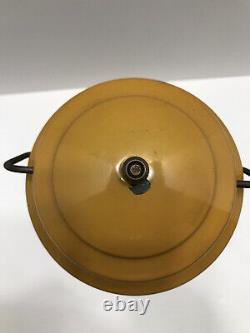 Coleman 200A Gold Bond Lantern 2/73 Clamshell Case & Amber Globe