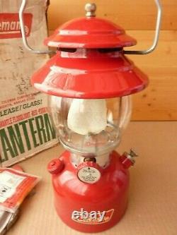 Coleman 200A Lantern made in USA 1970 orig box mantles funnel & safe a beauty