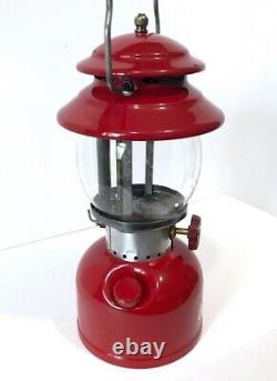 Coleman 200A Red 6/63 Single Mantle Vintage Gas Camping Lantern 60s Rare Vintage