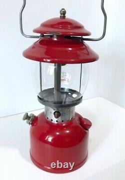 Coleman 200A Red 6/63 Single Mantle Vintage Gas Camping Lantern 60s Rare Vintage