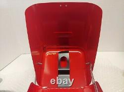 Coleman 200a Red Lantern withMetal Guillotine Case, Storage Ring, Funnel 8/1966
