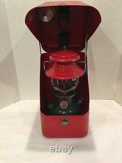 Coleman 200a christmas Lantern 6/51 With Metal Guillotine Case And Funnel