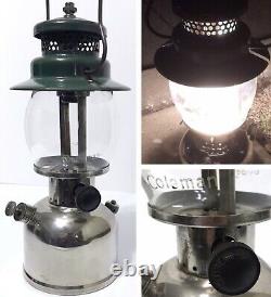 Coleman 242A 7/35 RARE 1935 Nickel Gas Lantern ALL ORIGINAL 242-A Vintage NICE