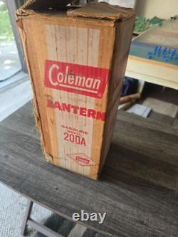 Coleman Antique Gas Lantern 200A model still in original box