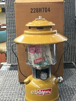 Coleman -Gold Bond- Lantern Dated 5-73 NEW in Original Box with papers 228h