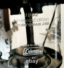 Coleman Lantern 1992 Limited Edition SPORTSMAN 288 Very Good+ Bass Pro Shop Rare