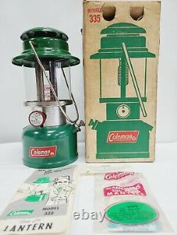 Coleman Lantern Green Model 335 Dated 12-71 December 1971 Box Near Mint Colex