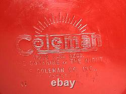 Coleman Model 200A Cherry Red Lantern Sunshine Of The Night