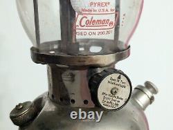 Coleman Model 202 Single Mantel Lantern The Sunshine Of The Night Green Vintage