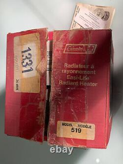 Coleman Radiant Heater EASI-LITE 519-499 Built 1/1983