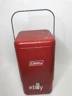 Coleman Red Guillotine Metal Case 200A Single Mantle Lantern 2/72 withAccessories