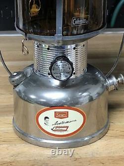 Coleman Sears RED TED WILLIAMS Tribute Lantern A/50 Nickel Fount Amber Globe