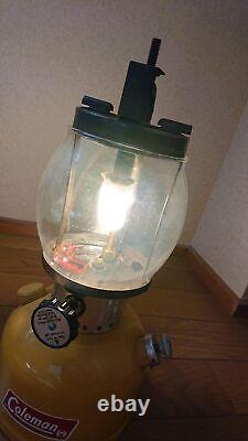 Coleman Vintage 1972 200A Light Lantern Yellow Color Gold Bond Style Painting