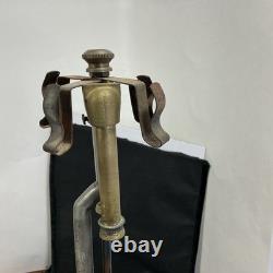 Coleman Vintage lantern Brass Tank Red Handle