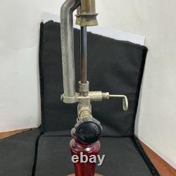 Coleman Vintage lantern Brass Tank Red Handle