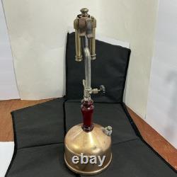 Coleman Vintage lantern Brass Tank Red Handle