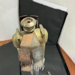 Coleman Vintage lantern Brass Tank Red Handle