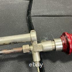 Coleman Vintage lantern Brass Tank Red Handle