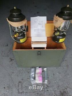 Coleman twin US Military Gas Lantern 1991 With military issued case