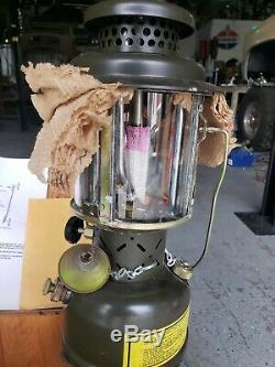 Coleman twin US Military Gas Lantern 1991 With military issued case