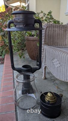 Ct Ham No. 9 Globe Street Tubular Lamp Lantern Complete With Cast Globe