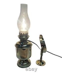 D. H. R. DHR Holland Brass Maritime Nautical Lamp Lantern With Gimbal Vintage