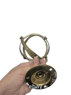 D. H. R. DHR Holland Brass Maritime Nautical Lamp Lantern With Gimbal Vintage