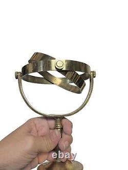 D. H. R. DHR Holland Brass Maritime Nautical Lamp Lantern With Gimbal Vintage