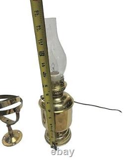 D. H. R. DHR Holland Brass Maritime Nautical Lamp Lantern With Gimbal Vintage