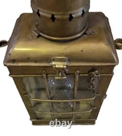 Davey And Co London Brass Oil Ship Lantern