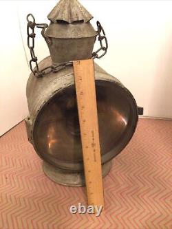 Dietz Convex Railroad Lantern Headlight Spotlight Vintage Antique