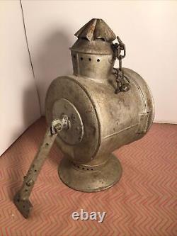 Dietz Convex Railroad Lantern Headlight Spotlight Vintage Antique