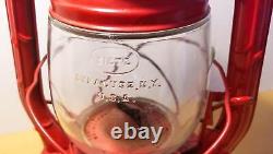 Dietz N. Y. U. S. A. No. 2 D-Lite Lantern Antique Red Vintage Oil Kerosene Old Lamp