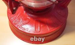 Dietz N. Y. U. S. A. No. 2 D-Lite Lantern Antique Red Vintage Oil Kerosene Old Lamp