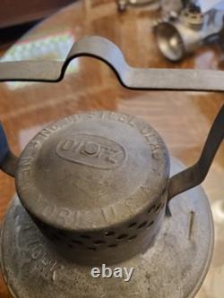 Dietz No. 39 Antique Railroad Lantern Red Glass Globe Steel Clad City of New York