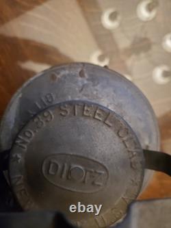 Dietz No. 39 Antique Railroad Lantern Red Glass Globe Steel Clad City of New York