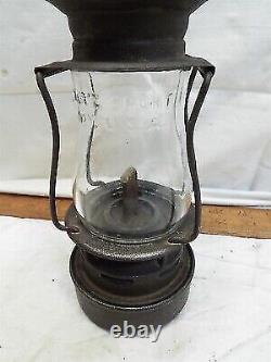 Dietz Sport Skaters Lantern Fluid Lamp Light Kerosene Original Globe 1908 Pat