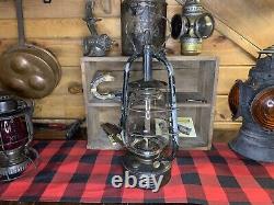 Early 1900s Pre WW2 Rare French Lantern SIF 500 Brevete S. G. D. G. With Wire Guard