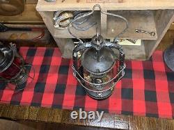 Early 1900s Pre WW2 Rare French Lantern SIF 500 Brevete S. G. D. G. With Wire Guard