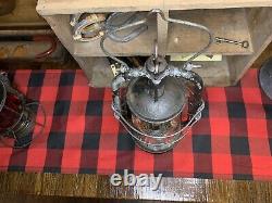 Early 1900s Pre WW2 Rare French Lantern SIF 500 Brevete S. G. D. G. With Wire Guard