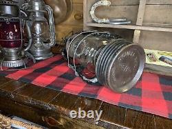 Early 1900s Pre WW2 Rare French Lantern SIF 500 Brevete S. G. D. G. With Wire Guard